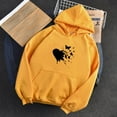 thumbnail image 2 of WXLWZYWL Trendy Sweatshirts For Women 2023 Women'S Comfortable Sweater Heart Pattern Printed Women'S Hooded Pocket Drawstring Sweater, 2 of 3