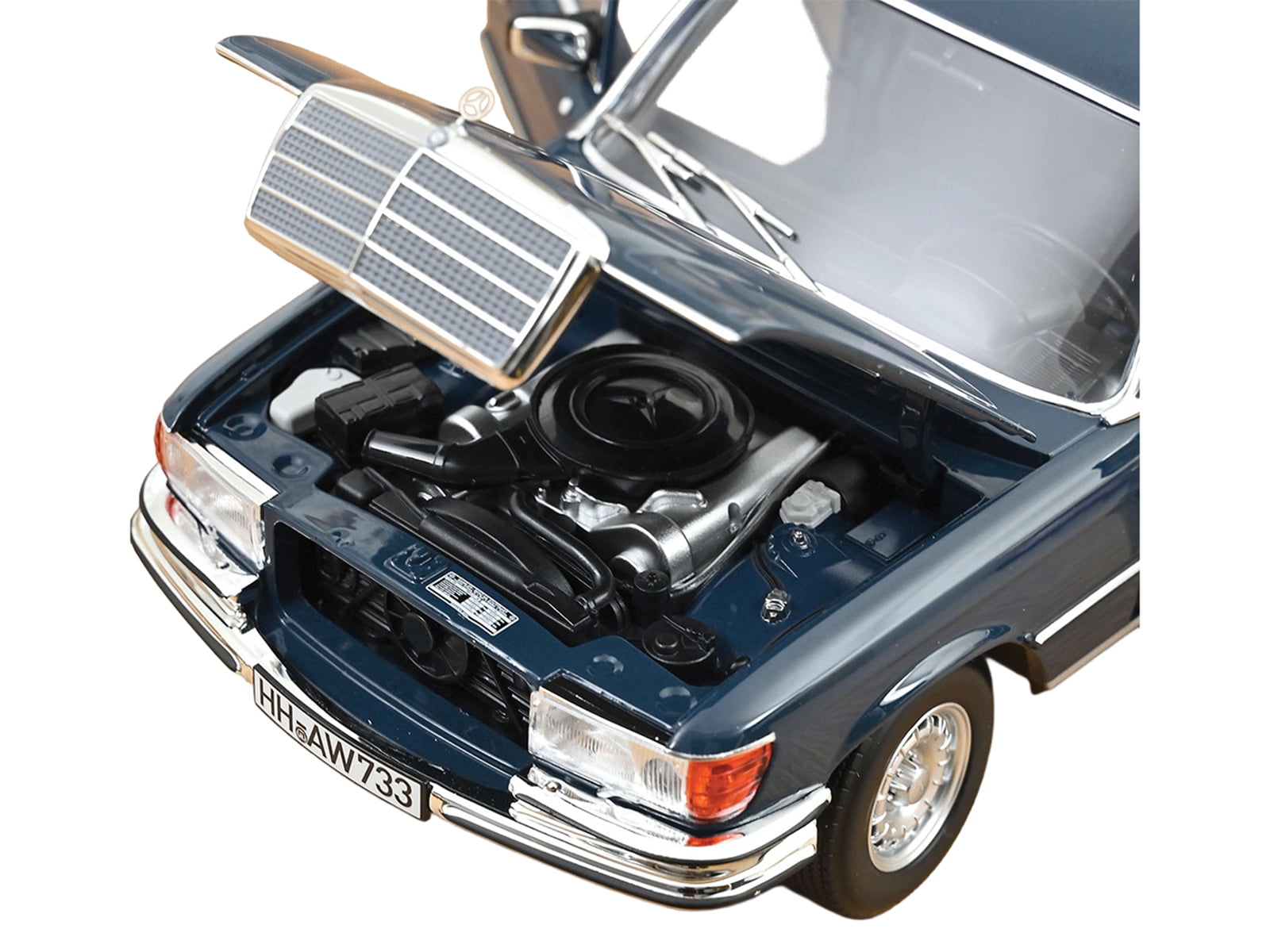 1979 Mercedes-Benz 350 SEL Hansa Blue 1/18 Diecast Model Car by Norev