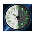thumbnail image 5 of QKURT 12 Inch Night Light Wall Clock, Silent Non-Ticking Quartz Wall Clocks, Large Luminous Function Numbers and Hands, Easy to Read Both Day and Night, 5 of 8