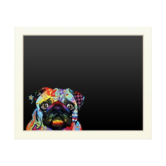 Trademark Fine Art 'Pug' Chalkboard by Dean Russo