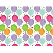 1 Pack, Hearty Balloons Wrapping Paper 24" x 833', Full Ream Roll for Party, Holiday & Events, Made in USA