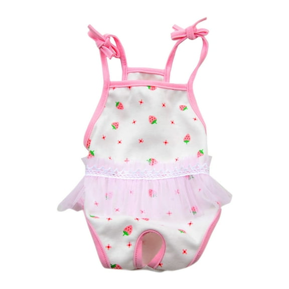 RUIG Dog Diapers Female Washable Sanitary Pantie with Adjustable Suspender, Reusable Doggie Diapers for Dogs in Heat,Cute Puppy Pet Period Panties Dog Underwear for Corgi French Bulldog(XL)