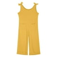 thumbnail image 4 of Youmylove Girls' Jumpsuits & Rompers Kids Girls Sleeveles Suspenders Romper Jumpsuit With Belt Long Straight Pants With Pockets Trendy Overalls Jumpers 13-14 Years, 4 of 6