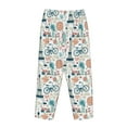thumbnail image 5 of Naloa Eiffel Tower Print Women’s Ultra-Soft Comfy Pajama Lounge Pants with Pockets & Drawstring, 5 of 8