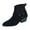 Black, variant on Western Cowboy Boots for Women 2025 Winter Fall Fashion Buckle Pointed Toe Chunky Heel Mid Calf Cowgirl Ankle Booties Black Size 6