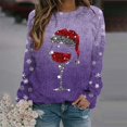 thumbnail image 3 of Suéteres navideños para mujer, suéter negro holgado con estampado de cabeza de ciervo y copos de nieve, suéter de manga larga con capucha para otoño, ropa de calle de gran tamaño, 3 of 5