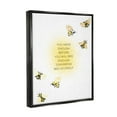 thumbnail image 4 of Stupell Industries Bee Yourself Phrase Animals & Insects Painting Black Floater Framed Canvas Art Print Wall Art, 25 x 31, 4 of 10