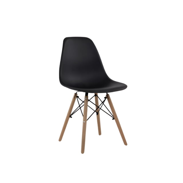 Silla Xtellar Para Comedor Negocio Modernas Minimalistas Color Negro