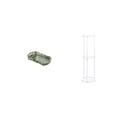 thumbnail image 1 of Bandeja de almacenamiento,Bandeja rectangular para servir,ideal para frutas y postres.,Mesa auxiliar redonda,Mesa auxiliar redonda de acrílico transparente de 3 niveles para sala de, 1 of 8