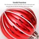 thumbnail image 5 of Naiovety 30 Uds. De bolas de Navidad, bola colgante de plástico, adornos redondos DIY, adornos colgantes de árbol de mercado anual, Kits de decoración para fiestas oro rojo, 5 of 6