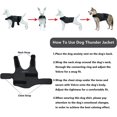 thumbnail image 4 of Dog Anxiety Jacket, Skin-Friendly Dog Calming Shirt - Dog Coat for Thunder, Fireworks and Separation - Keep Pet Calm Without Medicine & Training, Anti Anxiety Vest for Dogs (Dark Grey, XL), 4 of 11