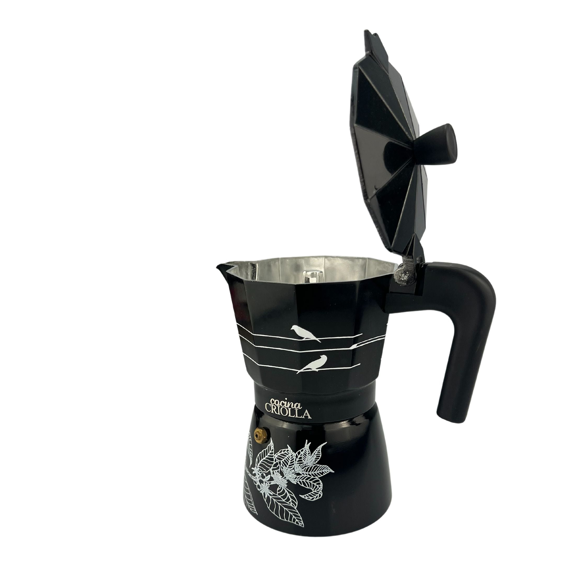 COCINA CRIOLLA 6 CUPS ALUMINIUM 5 MINUTES EXPRESS COFFEE MAKER GRECA DE CAFE