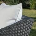 thumbnail image 6 of Gregory Outdoor Wicker Club Chairs with Cushions, Set of 2, Black, White, 6 of 7