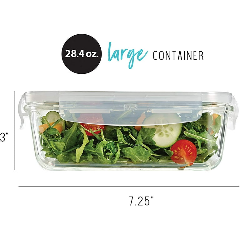 Glass Containers Set of 5, 28 oz – Fit + Fresh Online Store
