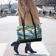 thumbnail image 4 of FORMRS Canvas Laptop Tote Bag for Women with 15.6" Computer Compartments Shoulder Handbag, Retro Tree, 4 of 7