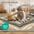 thumbnail image 4 of ODIKA 8'x10' Washable Area Rug Abstract Way Throw Irregular Border Lightweight Entryway Foam for King Size Bedroom Under Bed, Master Suite, Non-Shedding, Easy Care, 4 of 7
