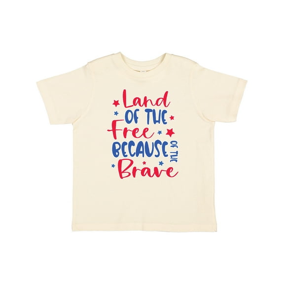Inktastic Memorial Day Land of the Free Because of the Brave Boys or Girls Toddler T-Shirt