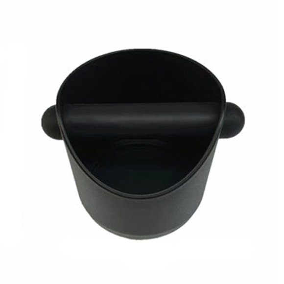 Knock Box Espresso Coffee Grounds Knock Bucket Espresso Dump Bin with -Absorbent Knock Bar and Anti-Slip Base for Home Office Coffee Bar