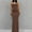 Coffee, variant on FRSASU Women's Summer Casual Backless Slip Dresses Spaghetti Strap Double Lined Bodycon Cocktail Party Dresses Pink