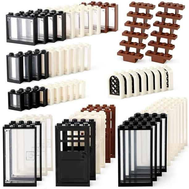 Juego de bloques de construcción Feleph para ventanas y puertas, 118 piezas