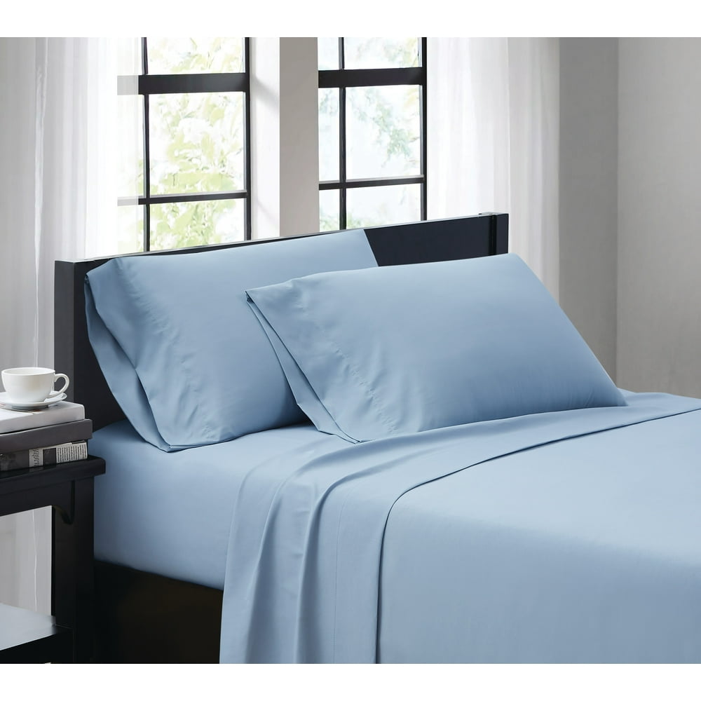 Truly Soft Everyday Light Blue Queen Sheet Set - Walmart.com - Walmart.com