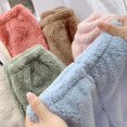 thumbnail image 3 of Traje de otoño e invierno para niños, franela con forro polar, grueso, cálido, elegante, ropa de casa, pijama, traje de dos piezas para niños y niñas, 3 of 6