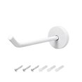 thumbnail image 1 of Unique Bargains 1Pcs Wall Mounted Hook Robe Hooks Single Towel Hanger With Screws, Stainless Steel, (3.74Inch, White), 1 of 3