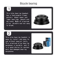 thumbnail image 2 of Eigraketly VIARON Bike Bearing Auriculares Bicicleta Straight Fork Bearings Reemplazo de piezas Ciclismo Negro 44x55mm, 2 of 6