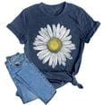 thumbnail image 4 of Sunflower Shirts for Women Flower Graphic Tees Shirts Inspirational Tees Casual Faith Shirt Tops, 4 of 5