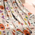 thumbnail image 3 of Fun Halloween Pattern Blanket,Comfortable Soft Flannel Throw Blanket,All Season,Warm Lightweight Blankets for Sofa Bed Couch Living Room Chair,30"x40", 3 of 4