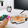 thumbnail image 2 of Herdesigns Floral Carry Case Compatible with Nintendo Switch 2, with 20 Game Card Slots, Orange White Flowers Portable Travel Carrying Case Pouch for Accessories & Games, 2 of 3
