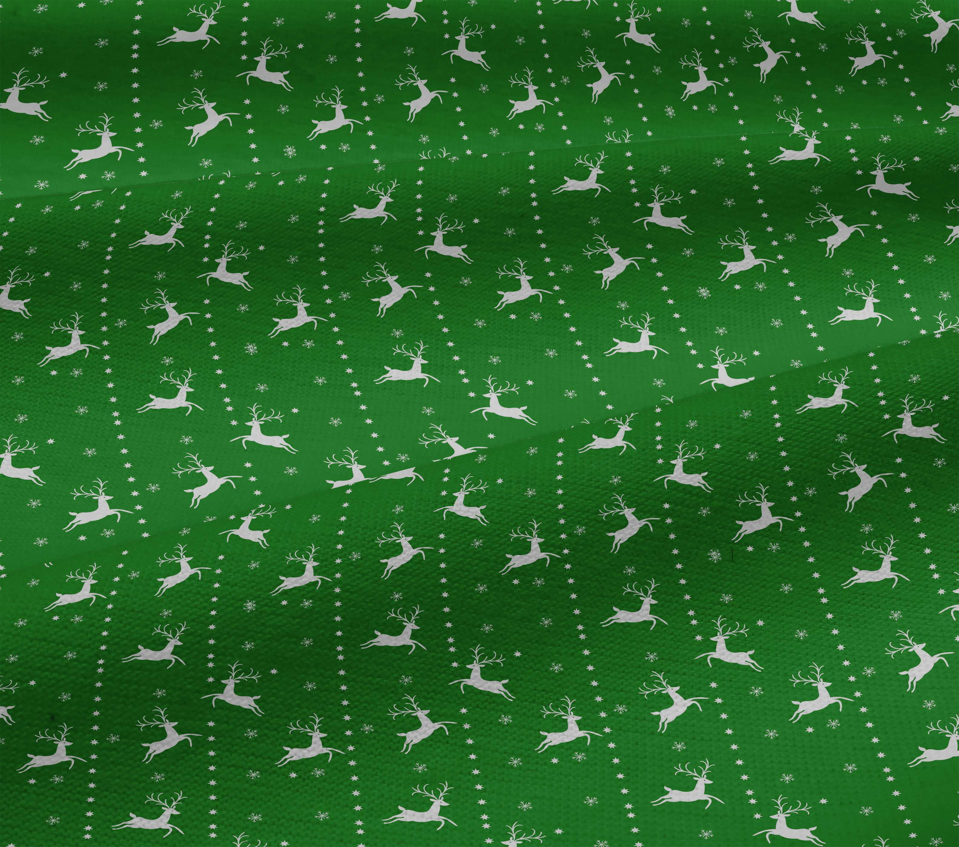 oneOone Cotton Jersey Dark Green Fabric Merry Christmas Sewing Fabric By The Yard Printed Diy Clothing Sewing Supplies 58 Inch Wide