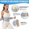 thumbnail image 3 of Soporte para espalda EgJoey para aliviar el dolor lumbar, unisex, XXL, 3 of 8