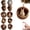 C, variant on 10Pcs Forest Animal Acorn Ornaments, Rustic Acrylic Christmas Tree Decorations, Woodland Holiday Decor