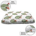 thumbnail image 3 of Cactus Pet Bed, Cacti Spikes and Red Flowers Mexican Hot Desert Vintage Image Art, Chew Resistant Pad for Dogs and Cats Cushion with Removable Cover, 24" x 39", Green and Orange, by Ambesonne, 3 of 4