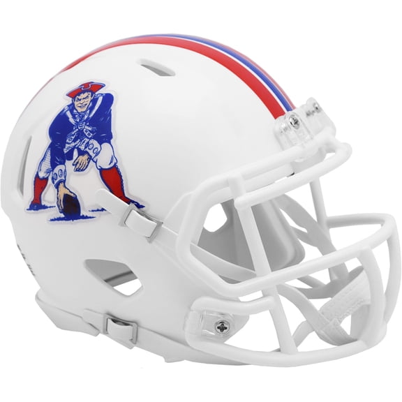 New England Patriots Riddell 1982-1989 Throwback Speed Mini Helmet