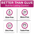 thumbnail image 5 of Cushion Grip Thermoplastic Denture Adhesive – Refits & Tightens Loose Dentures, Holds Up to 4 Days, Waterproof & Zinc-Free - 1 oz (Pack of 6), 5 of 11