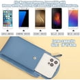 thumbnail image 2 of Cell Phone Purse Crossbody Case Compatible with iPhone 14 Pro Max 13 Pro 12 S23 Ultra S22, PU Leather Small Phone Purse Crossbody Strap Bag for Women, Universal Wallet Phone Holder Mini Handbag-Blue, 2 of 6