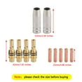 thumbnail image 3 of Motor Genic 11pcs MB15 15AK 15 AK Tip 0.8mm 0.03" Nozzle Holder MIG-200 MIG Gun, 3 of 12