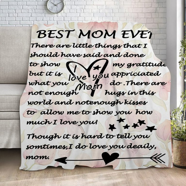 Birthday Gifts for Women I Love You Mom Blanket Gifts for Mom Birthday Gifts