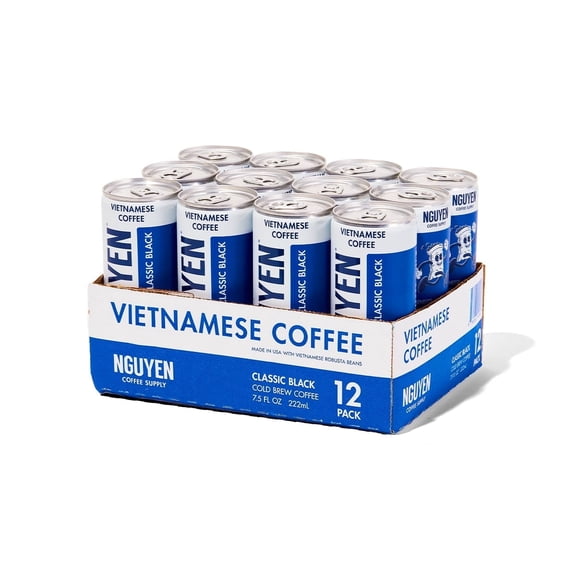 Vietnamese Coffee: Espresso Black, 12 pack - 7.5 fl oz cans