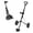 Black/Grey, variant on Young Gun Kids Adjustable Golf Cart for Junior Golfers 3-14 Years Old - Black/Grey