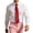 Red, variant on Womens Pre-Tied Adjustable Necktie with Rhinestone Star & Moon Chain Decor, Easy-Wear Formal Neck Tie for School Events, Graduation, Prom, Holiday Parties & Daily Pink One Size
