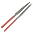 thumbnail image 3 of 2pcs Fichiers Ensemble Rouge Poignée Bijoux Faisant Traitement Outil de Meulage Accessoire Ensemble (Fichier Semi-Circle Fichier Triangulaire), 3 of 13