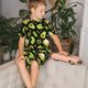 thumbnail image 4 of Balery Avocado Toast Conjunto de Pijama Infantil de Manga Corta con Estampado – Ropa de Dormir de Algodón Suave-Large, 4 of 6
