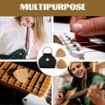 thumbnail image 1 of OULII 1 Set Guitar Pick Holder Lightweight Pu Keychain Organizer With Picks For Guitarists Music Lovers, 1 of 7