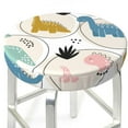 thumbnail image 3 of Fotbe Cute Dinosaurs Stool Covers Round,Waterproof Round Bar Stool Covers Bar Chair Covers Washable Stool Cushion Slipcover for 12-14 Inch Chair-12 inch, 3 of 7