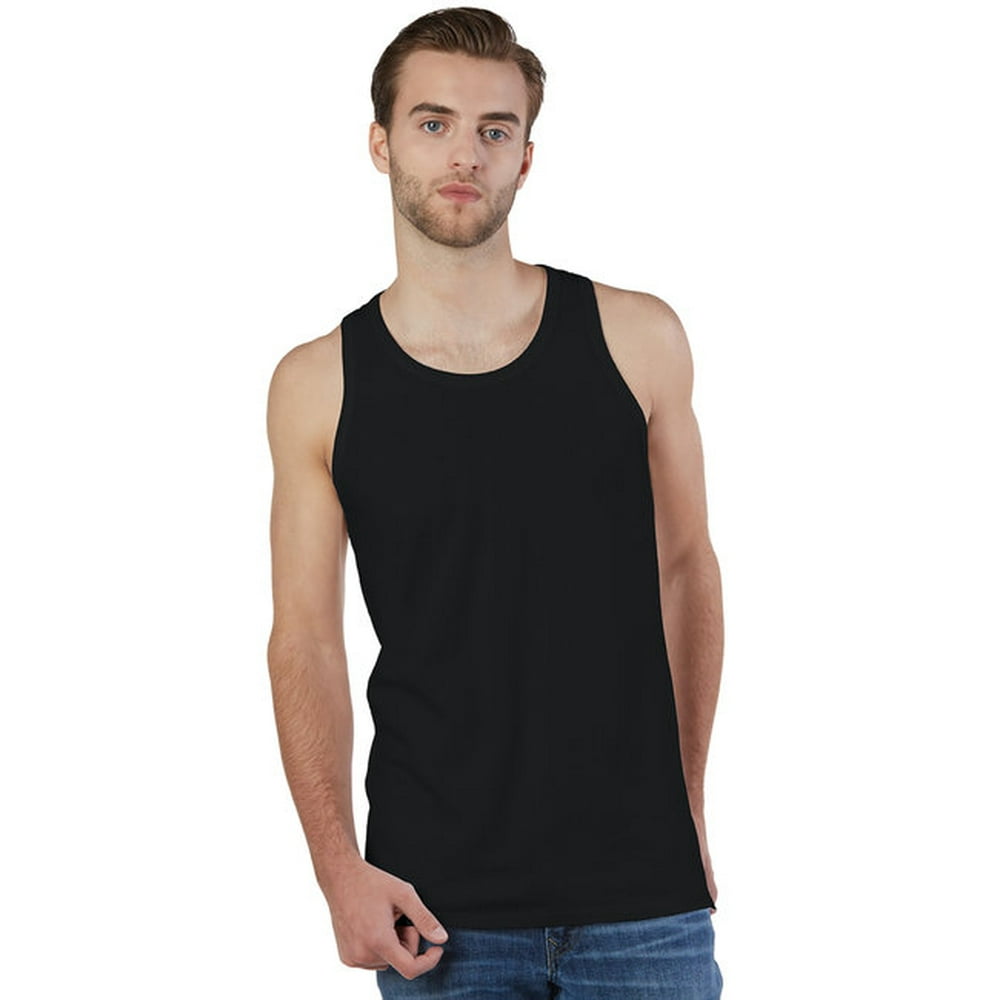 Champion Men's Ringspun Cotton Tank Top BLACK 3XL