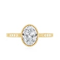 thumbnail image 5 of Rosec Jewels Certified Lab Grown Diamond 6x8mm Oval Engagement Ring - Ideal For Gift, 10K Yellow Gold, US 4.50, 5 of 9