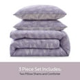 thumbnail image 4 of Virtu Comforter Sets, All Season Lightweight Botanical Twin Comforter Set, 2-Pc Bedding Sets, Lavender/Off White, 4 of 8